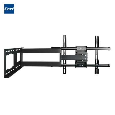 Television hanger universal wall hanging telescopic rotating 90 degree folding TV bracket wall hanging